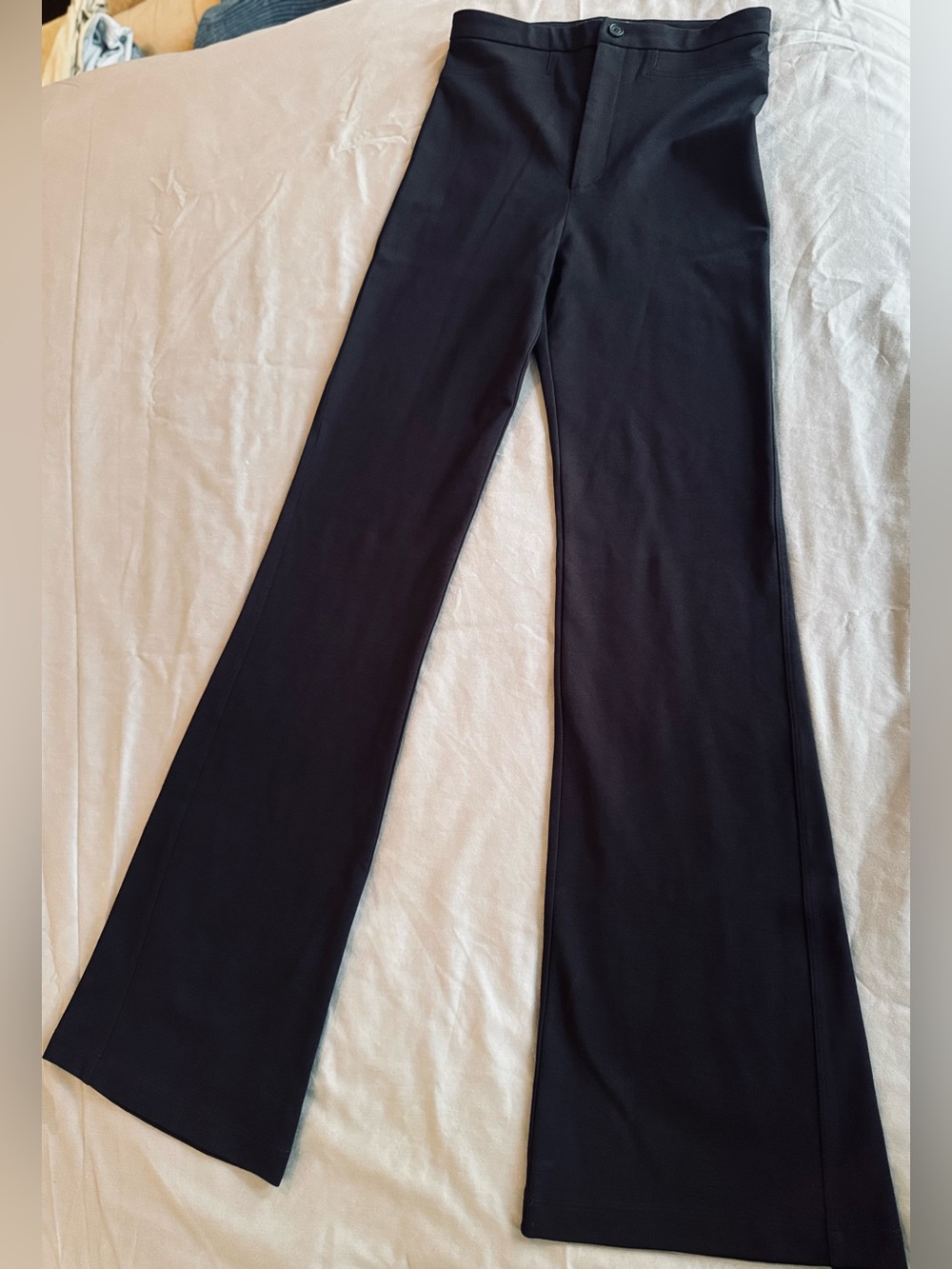 SABLYN High-Rise Black Flare Pants - Picture 4 of 14